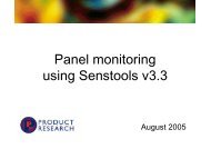 Panel monitoring using Senstools 3.3