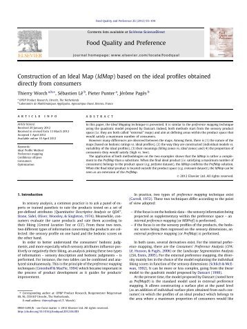 Construction of an Ideal Map - OP&P Product Research