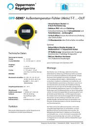 Datenblatt-Nr. 20908 - Oppermann Regelgeräte GmbH