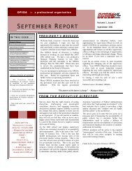 September 2001 - OPSOA