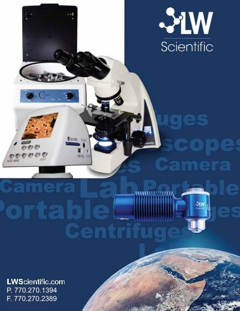 LW Scientific i4 Infinity 12V Trinocular Microscope Semi-Plan Objective Lenses 