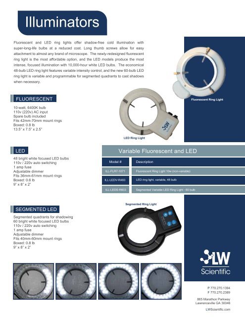 LW Scientific Catalog