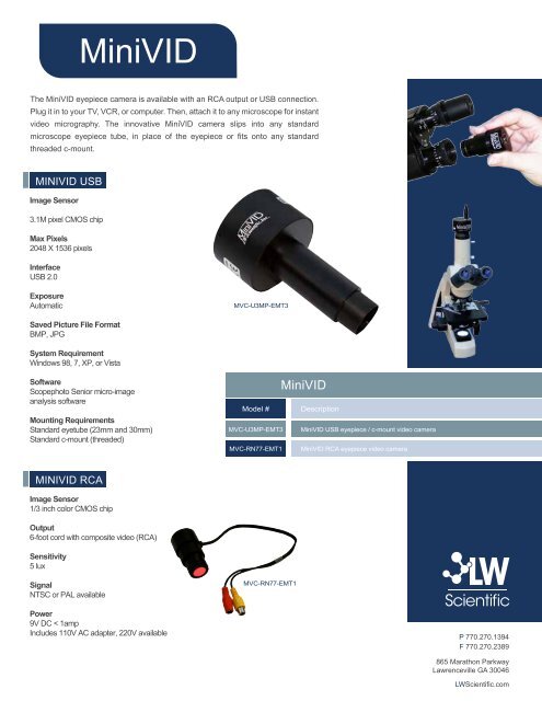 LW Scientific Catalog