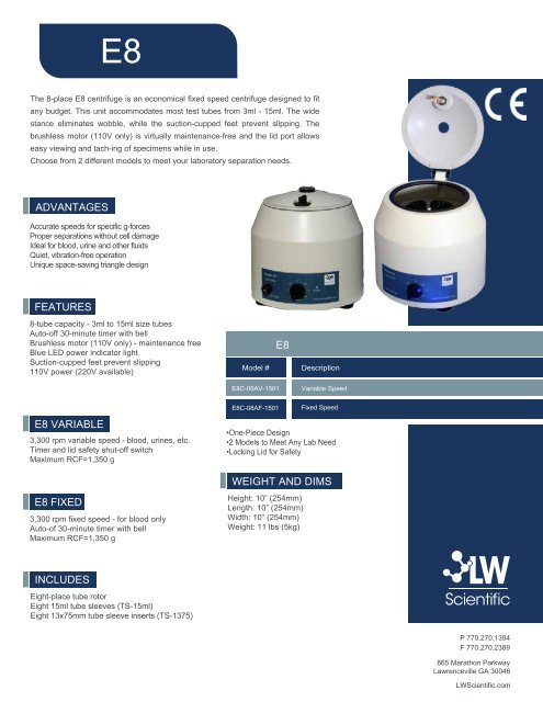 LW Scientific Catalog