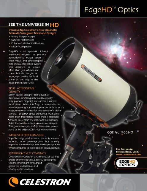 Celestron EdgeHD Flyer