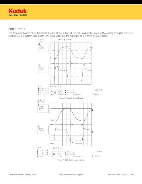 Kodak KAF-4320 Sensor Information