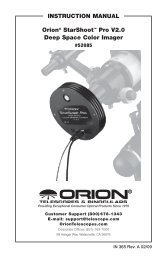 InStruCtIOn Manual Orion StarShoot Pro V2.0 Deep Space Color