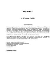 Optometry A Career Guide - Association of Schools and Colleges of ...