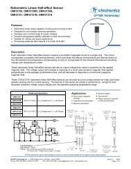 Ratiometric Linear Hall-effect Sensor - OPTEK Technology