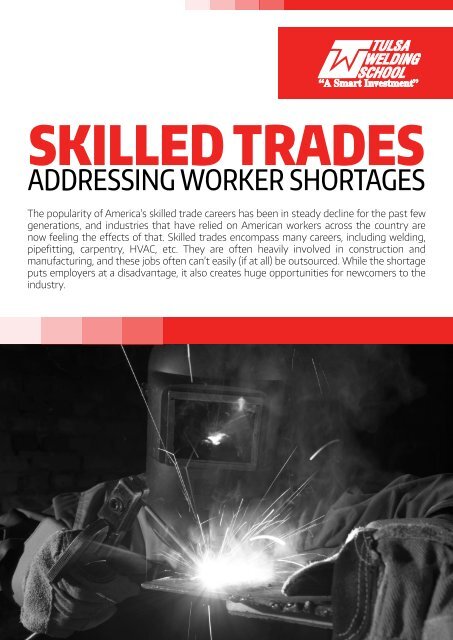 White Paper: Addressing Worker Shortages in the Skilled Trades