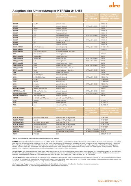 alre Katalog 2013/2014