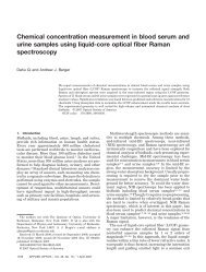 Chemical concentration measurement in blood serum and urine ...