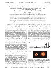 Honeycomb Pattern Formation by Laser-Beam Filamentation in Atomic