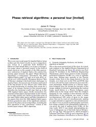 Phase retrieval algorithms: a personal tour [Invited] - The Institute of ...