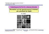 RÃ¼ckblick auf die gemeinsamen Arbeiten am Lehrstuhl fÃ¼r Optik (pdf)