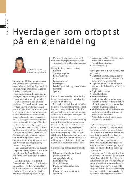 OPTIKEREN - Danmarks Optikerforening