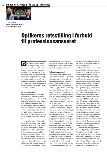 Optikeren 2010 4 - Danmarks Optikerforening