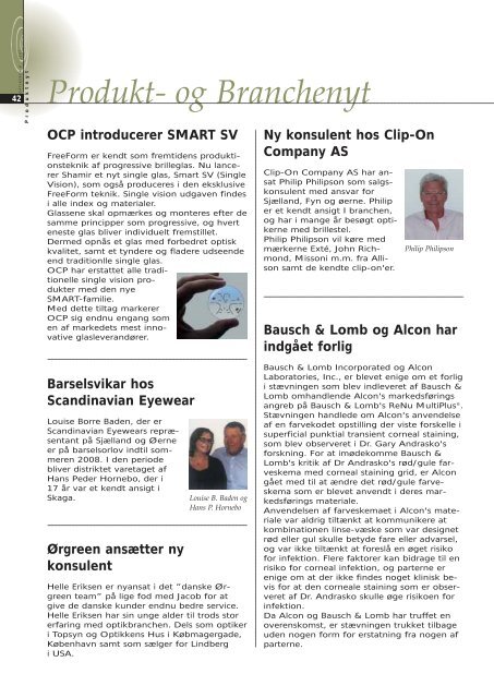 November 2007 - Danmarks Optikerforening