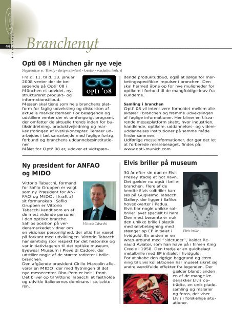 November 2007 - Danmarks Optikerforening