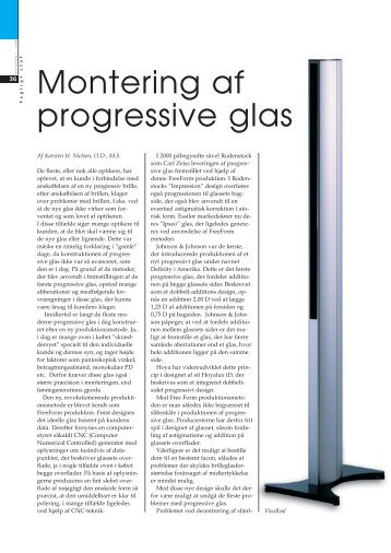 Montering af progressive glas