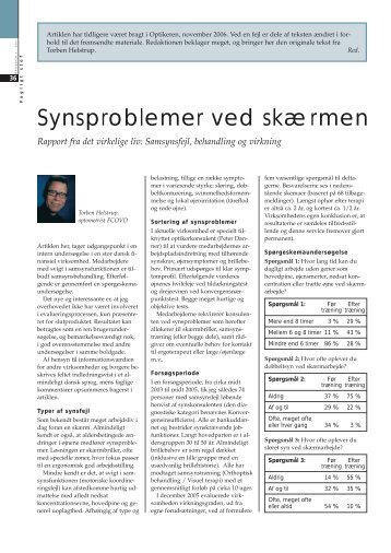 Synsproblemer ved skÃ¦rmen - Danmarks Optikerforening