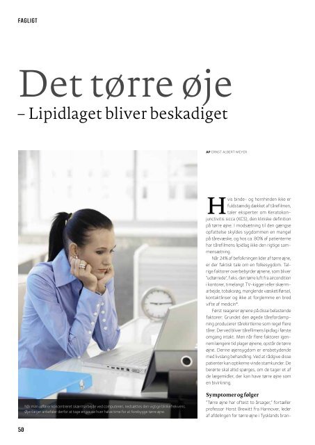 Nyeste udgave af Magasinet Optikeren - Danmarks Optikerforening