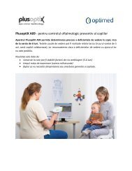 PlusoptiX A09 - pentru controlul oftalmologic preventiv al ... - Optimed