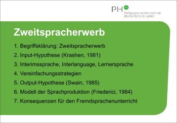 Zweitspracherwerb - Optimisme.ch