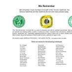 We Remember (March 19, 2008) - Optimists Alumni Association