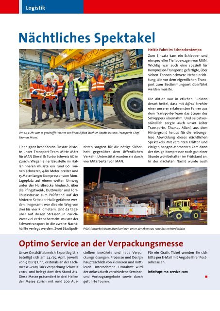 Ausgabe Nr. 1/12 - Optimo Service AG