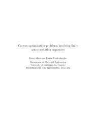 Convex optimization problems involving finite autocorrelation ...