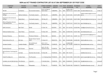 NSW and ACT TRAINED CONTRACTOR LIST AS AT 30th ...