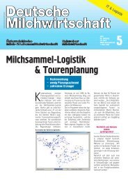 Milchsammel-Logistik & Tourenplanung