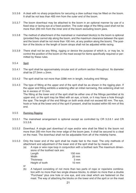 2011 INTERNATIONAL OPTIMIST CLASS RULES