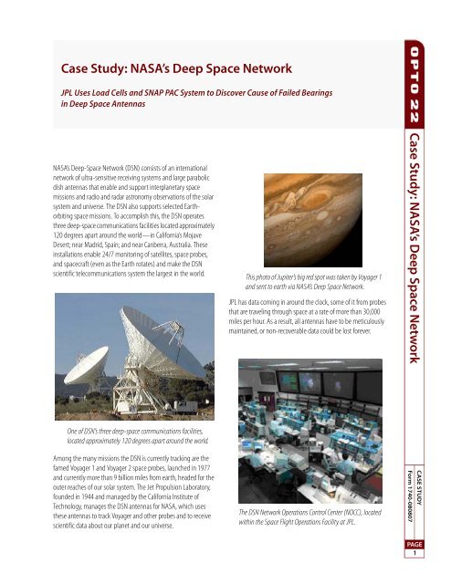 Case Study: NASA's Deep Space Network C ase Study ... - Opto 22