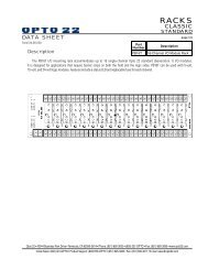 CLASSIC DATA SHEET - Opto 22