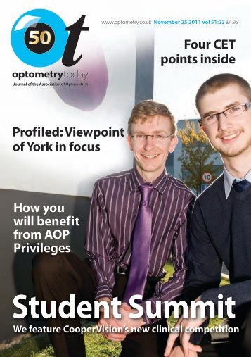 Download this issue - Optometry Today