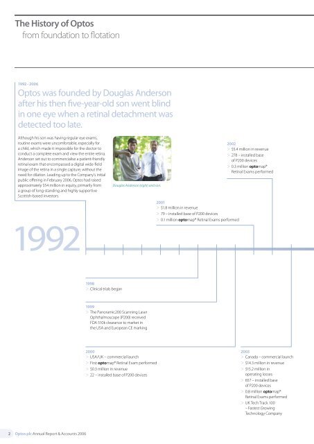 Annual Report and Accounts 2006 - Optos