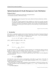 Optimal Quantization for Dyadic Homogeneous ... - OPUS Bayern