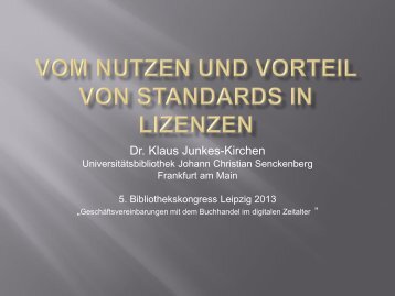 Dr. Klaus Junkes-Kirchen - OPUS Bayern