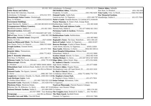 Phone Numbers - The Office of Public Works