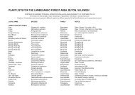 plant lists for the lambusango forest area, buton, sulawesi