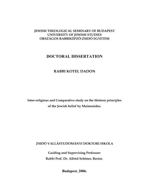 DOCTORAL DISSERTATION - Or-Zse