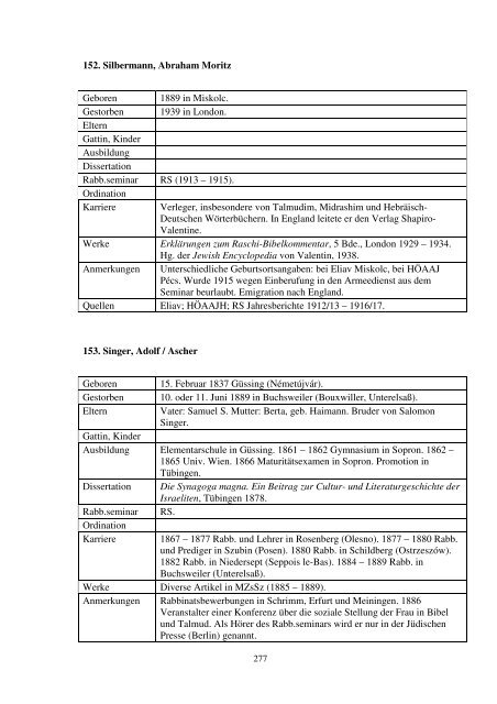 Moderne Rabbinerausbildung in Deutschland und Ungarn - Or-Zse