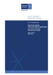 &quot;Strategien der Internationalisierung&quot;, 3. Auflage - ESCP Europe