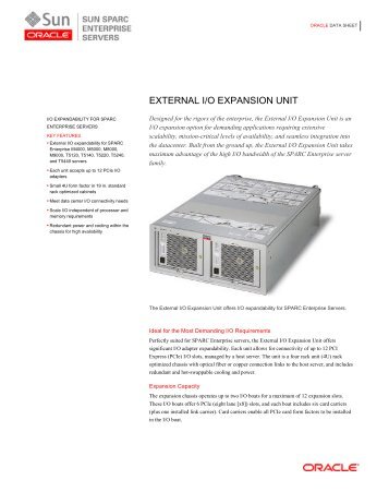 External I/O Expansion Unit - Oracle