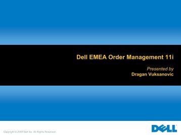 Dell EMEA Order Management 11i (PDF) - Oracle