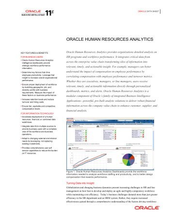 Oracle Human Resources Analytics (PDF)