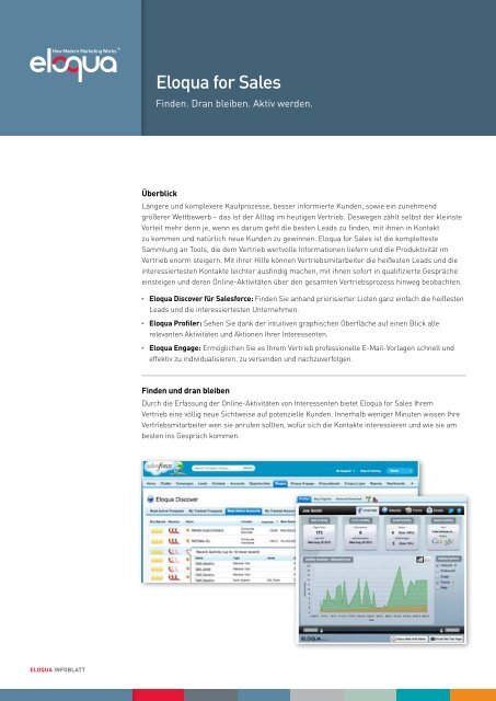 Eloqua for Sales - Oracle