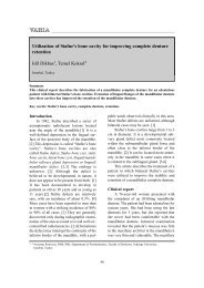 Utilization of Stafne's bone cavity for improving complete denture ...